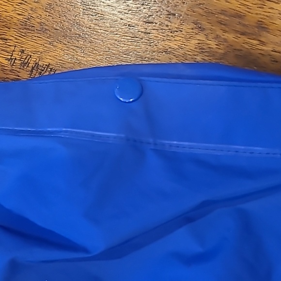 Columbia L Mens Blue Rain Pants Snap Pockets and Elastic Waist Durable.  Vintage - Picture 3 of 7